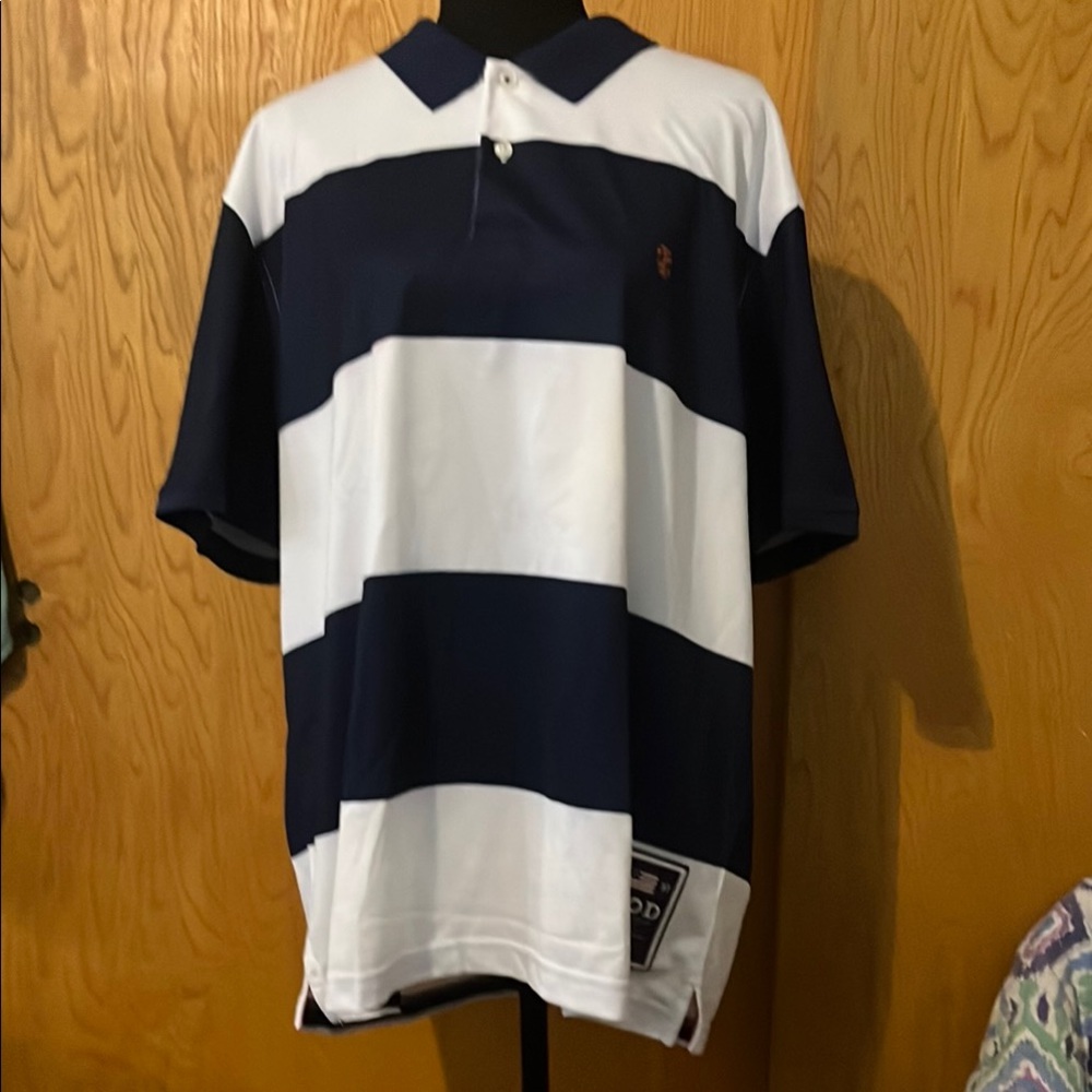 🎉SALE🎉 or mix&match 3 for 30🎉Izod Blue and White Striped Polo Shirt